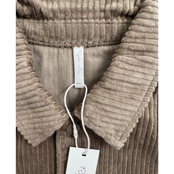 NWT Rylee + Cru Corduroy Bomber Jacket Sage Sz 8-9 - Picture 7 of 8